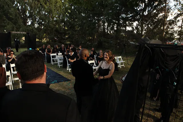 The vows, from the back row