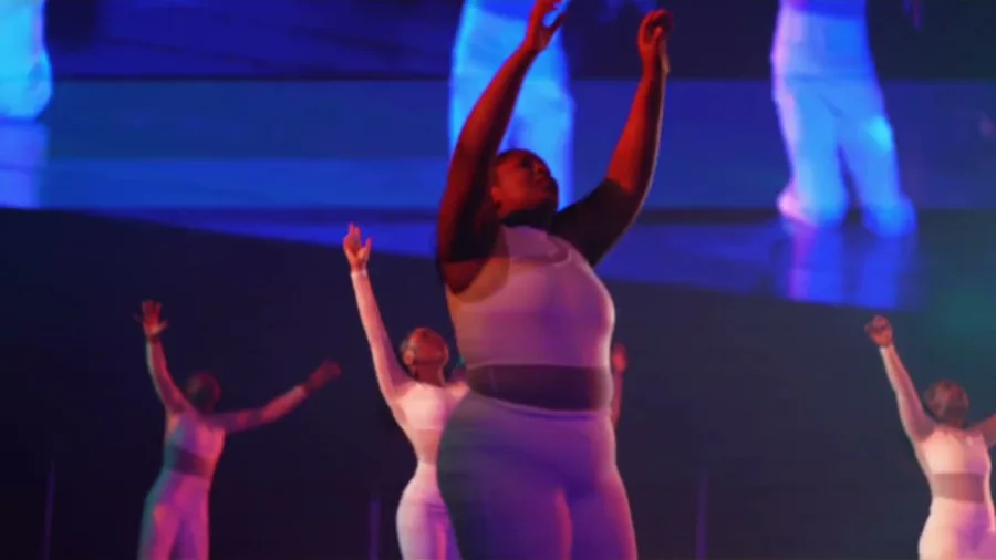 Dancers captured in Falú's performance footage